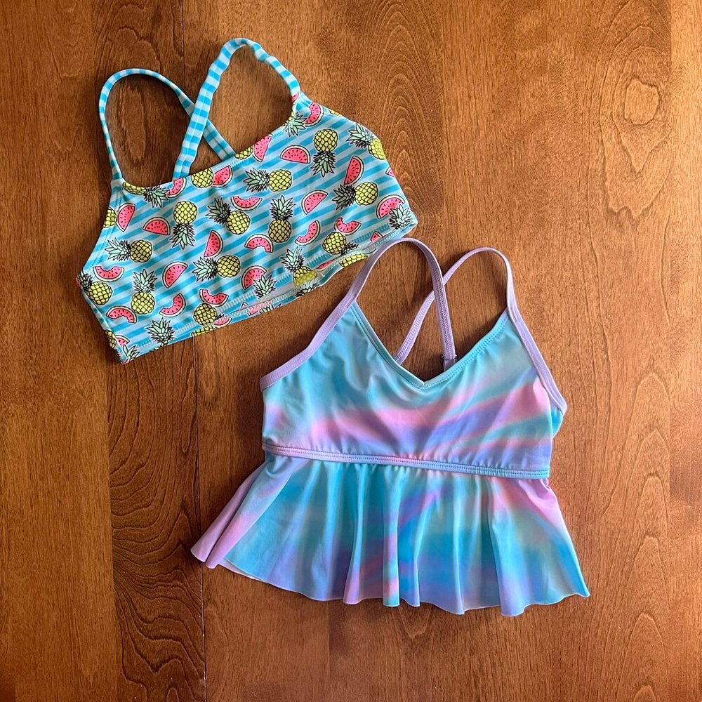Lands' End and Wonder Nation swim tops 7-8